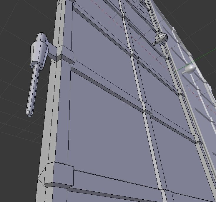 Basement Door Low-poly 3D model_15