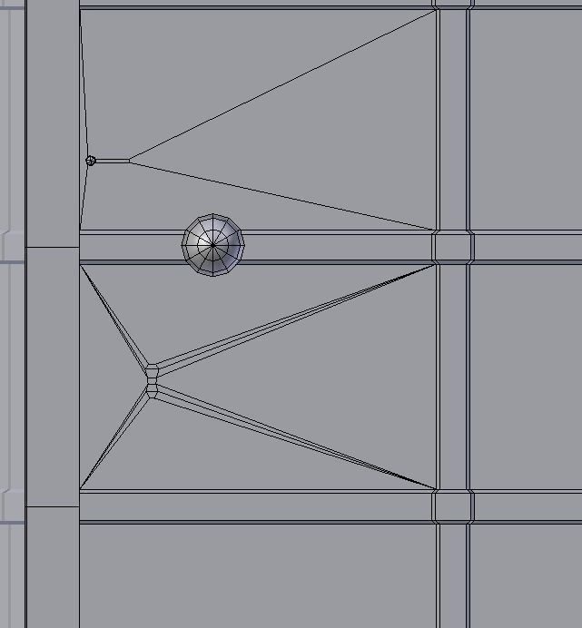 Basement Door Low-poly 3D model_10