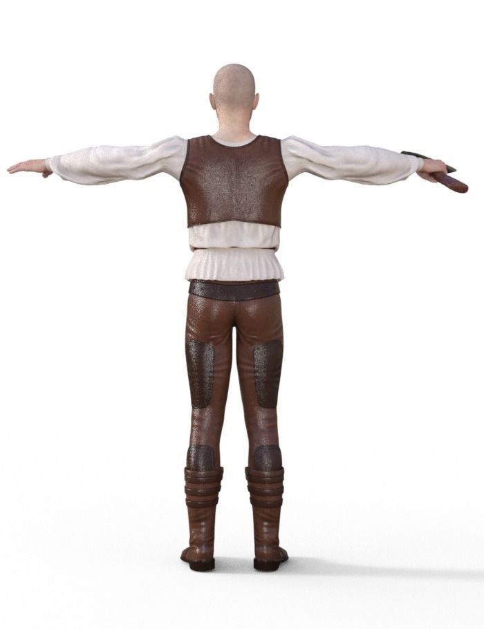 Woodcutter  3D model_4