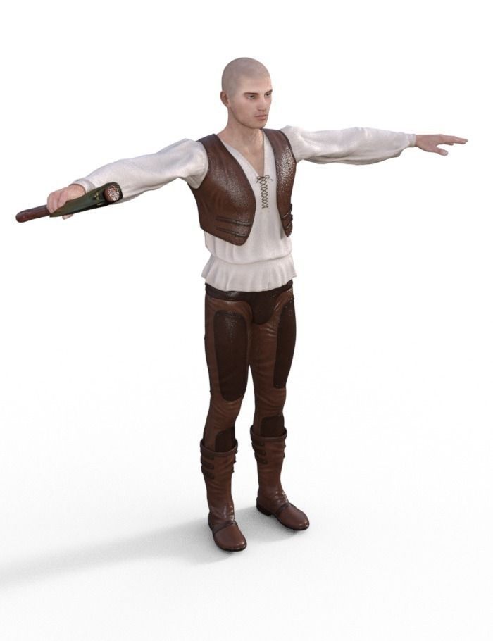 Woodcutter  3D model_1