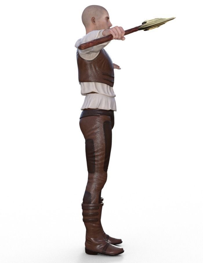 Woodcutter  3D model_2