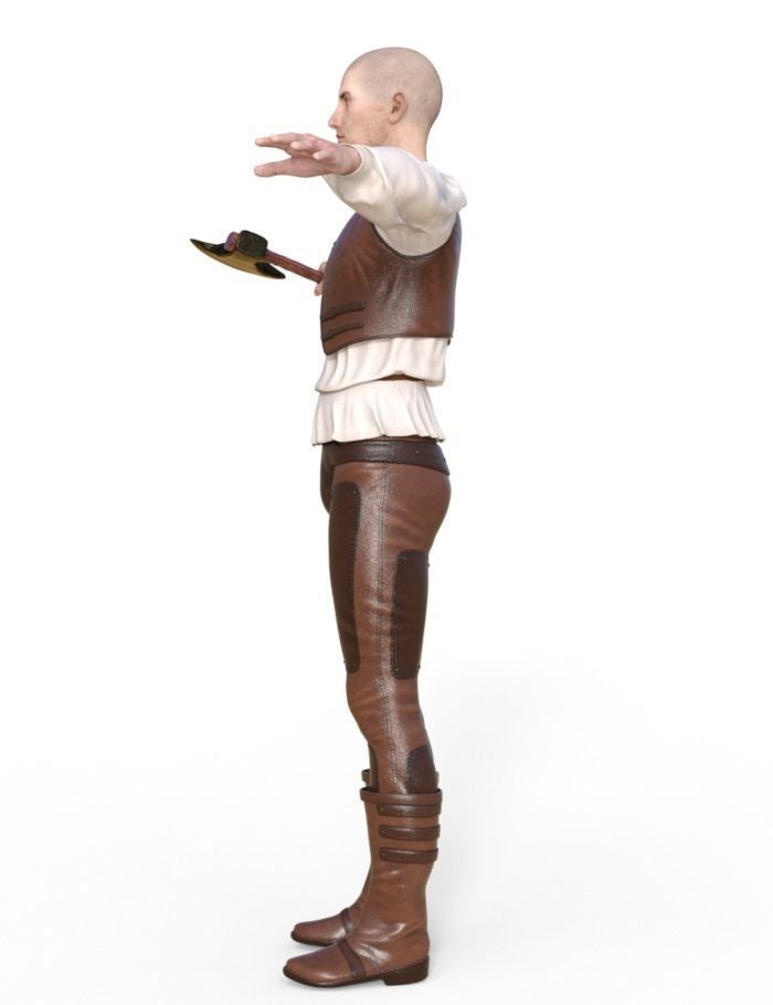 Woodcutter  3D model_3