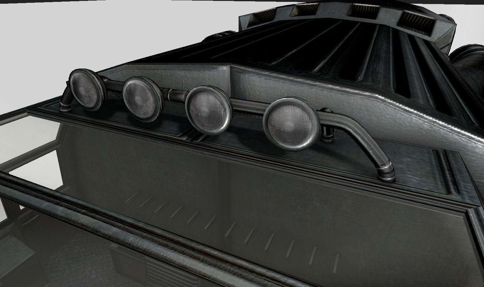 Scifi Freighter Low-poly 3D model_15