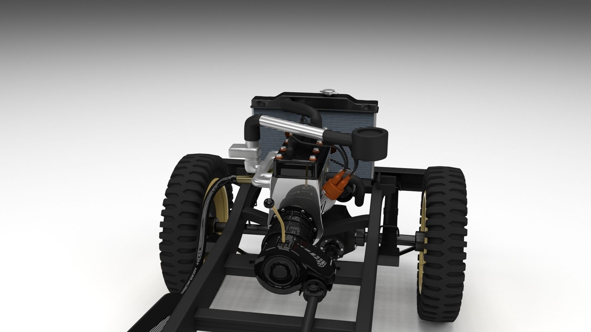 Full w chassis Jeep Willys MB Military Desert HDRI 3D model_21