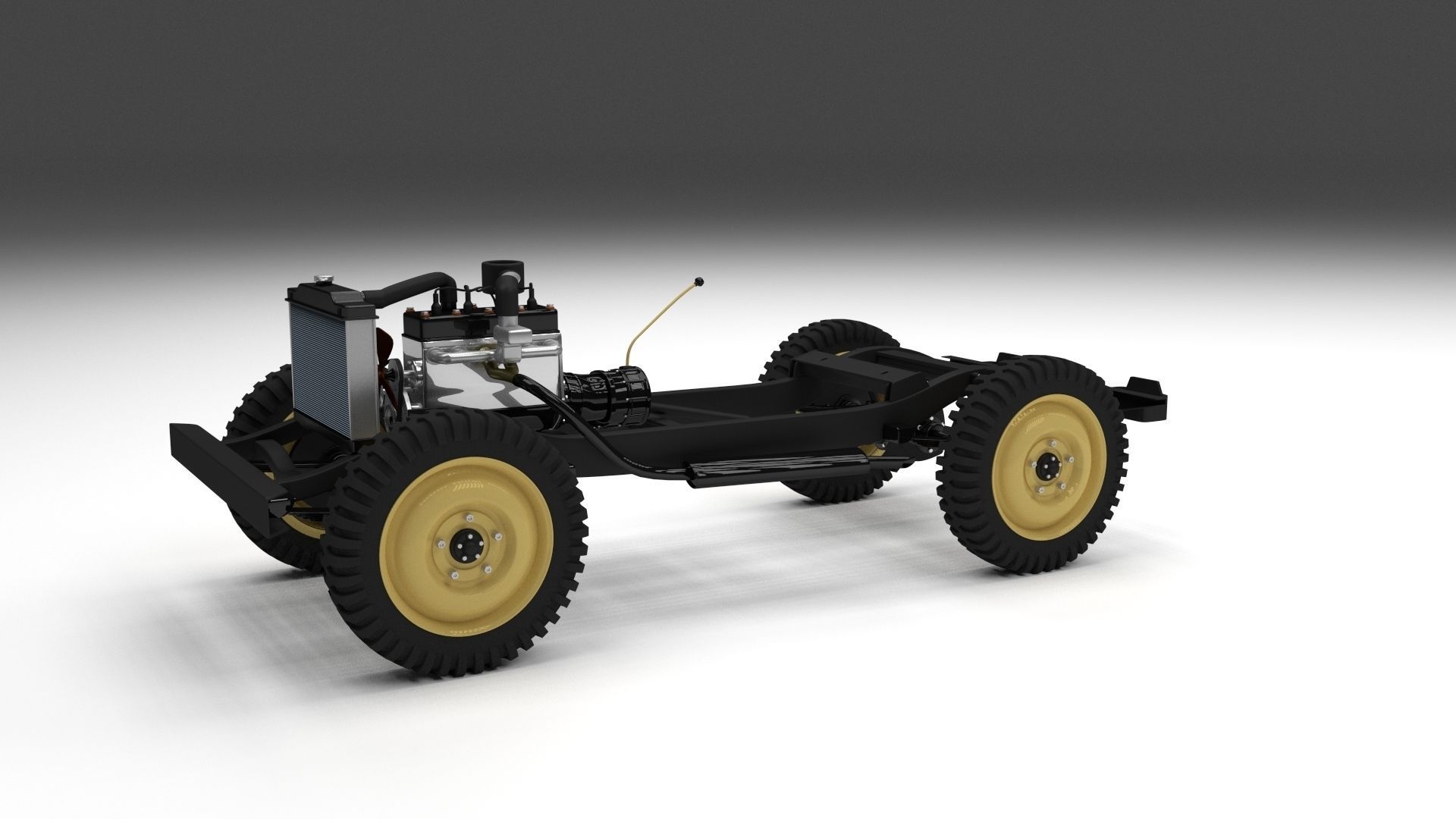 Full w chassis Jeep Willys MB Military Desert HDRI 3D model_64