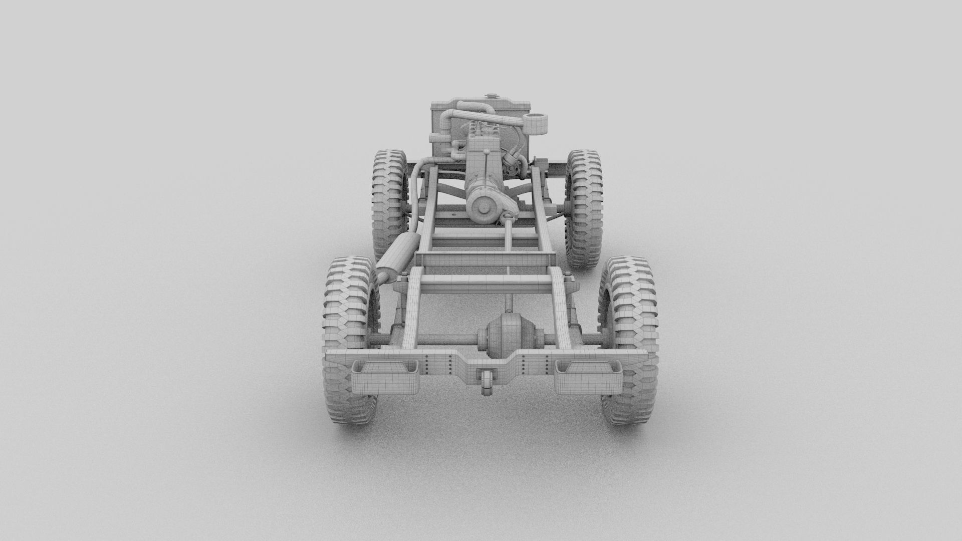 Full w chassis Jeep Willys MB Military Desert HDRI 3D model_30