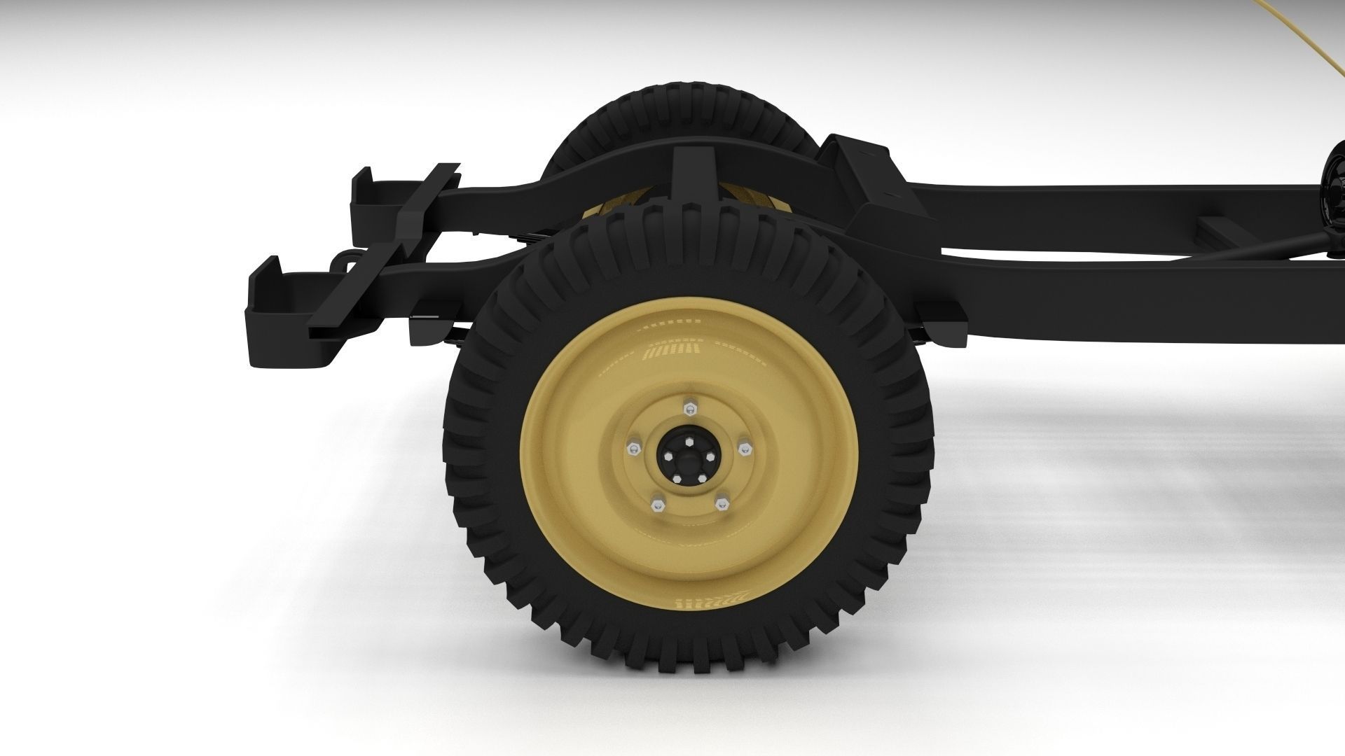 Full w chassis Jeep Willys MB Military Desert HDRI 3D model_67