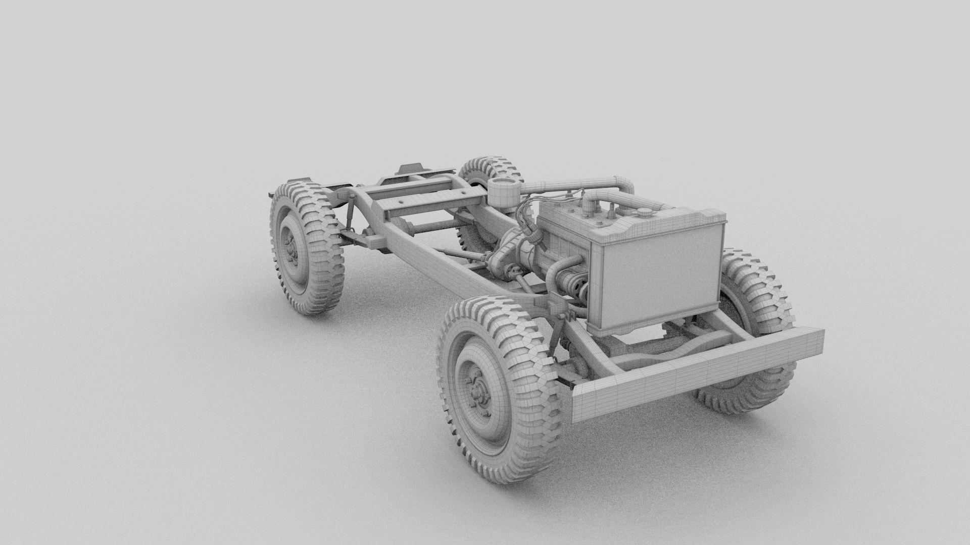 Full w chassis Jeep Willys MB Military Desert HDRI 3D model_72