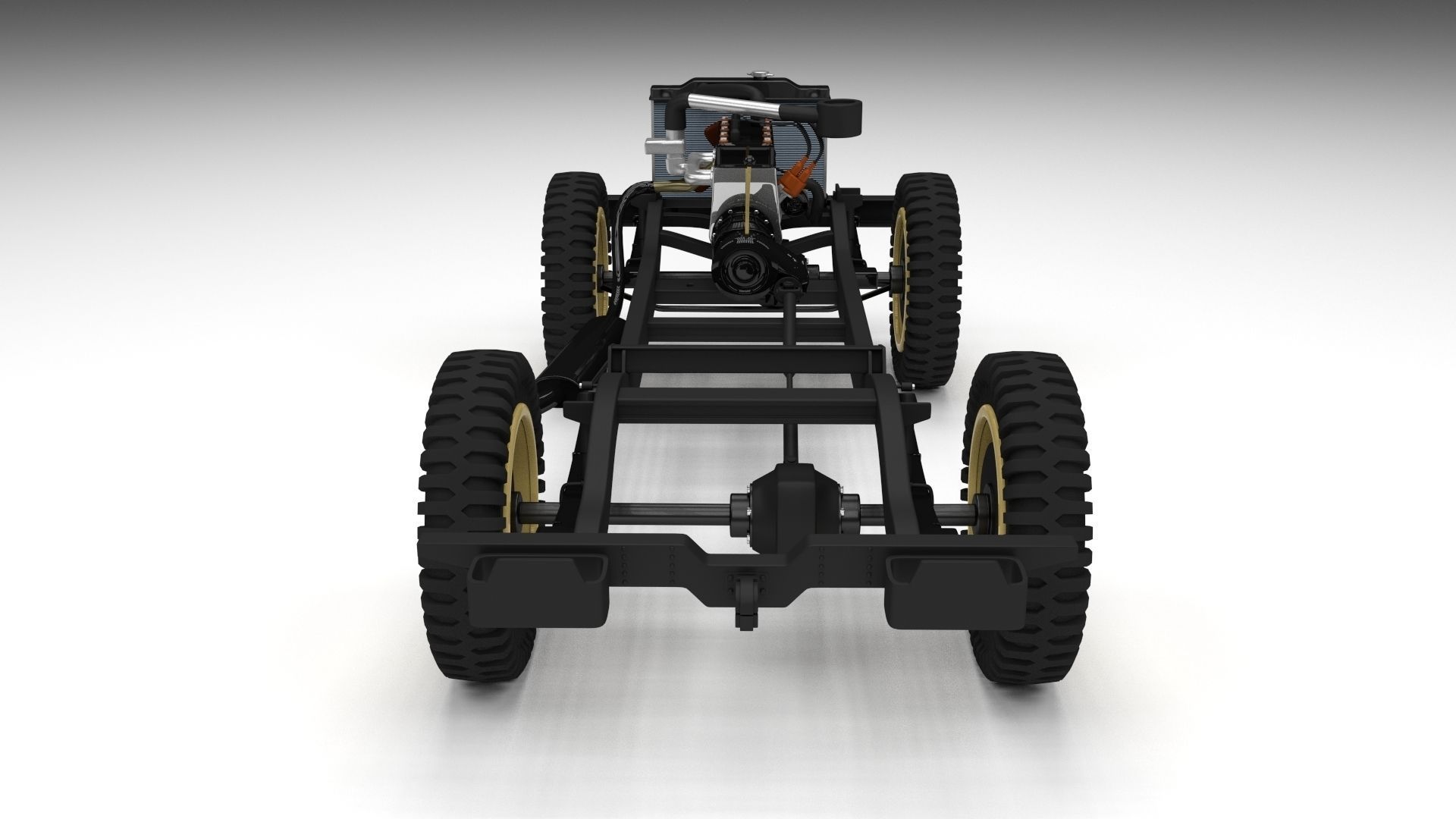 Full w chassis Jeep Willys MB Military Desert HDRI 3D model_22