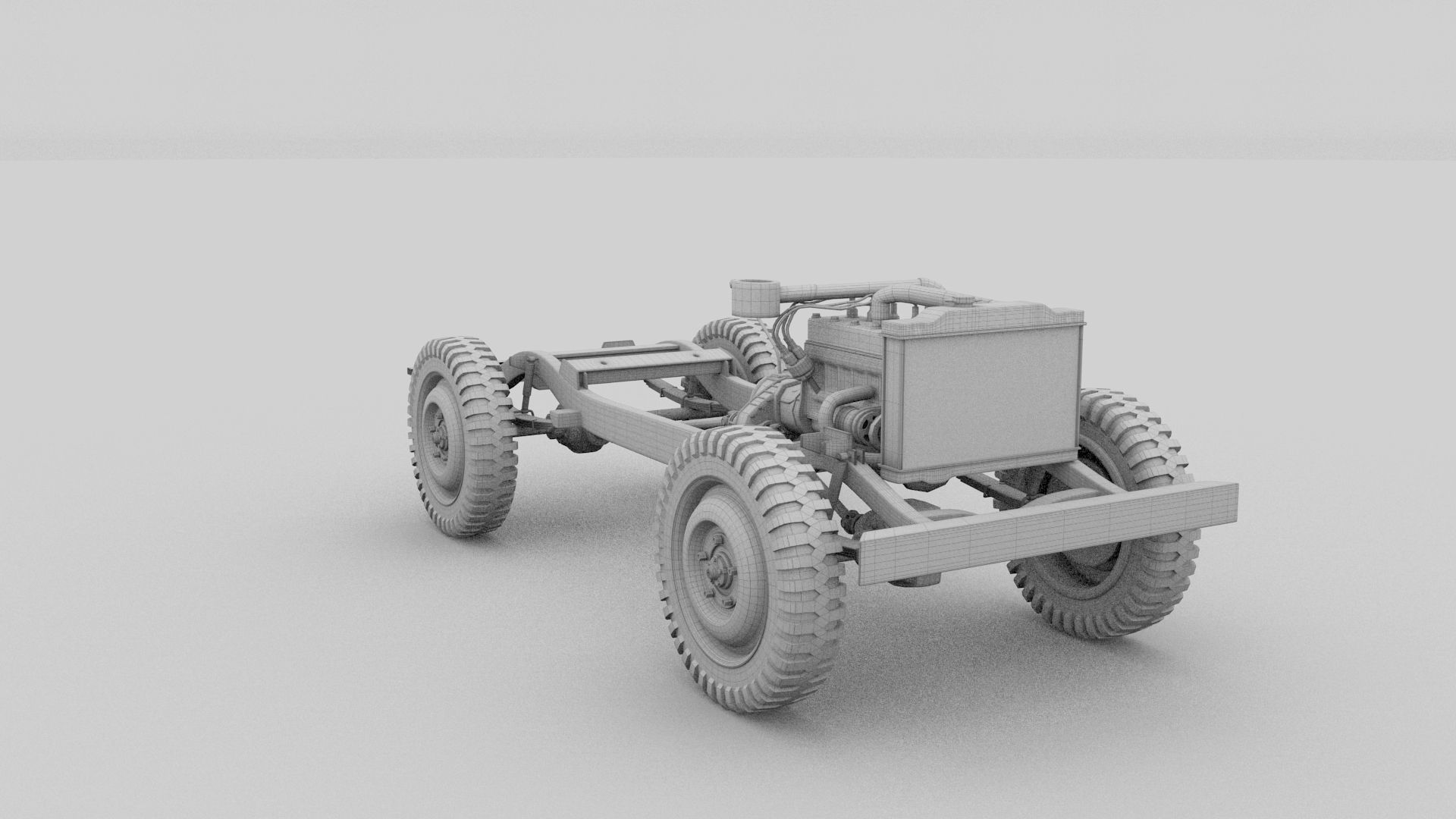 Full w chassis Jeep Willys MB Military Desert HDRI 3D model_52
