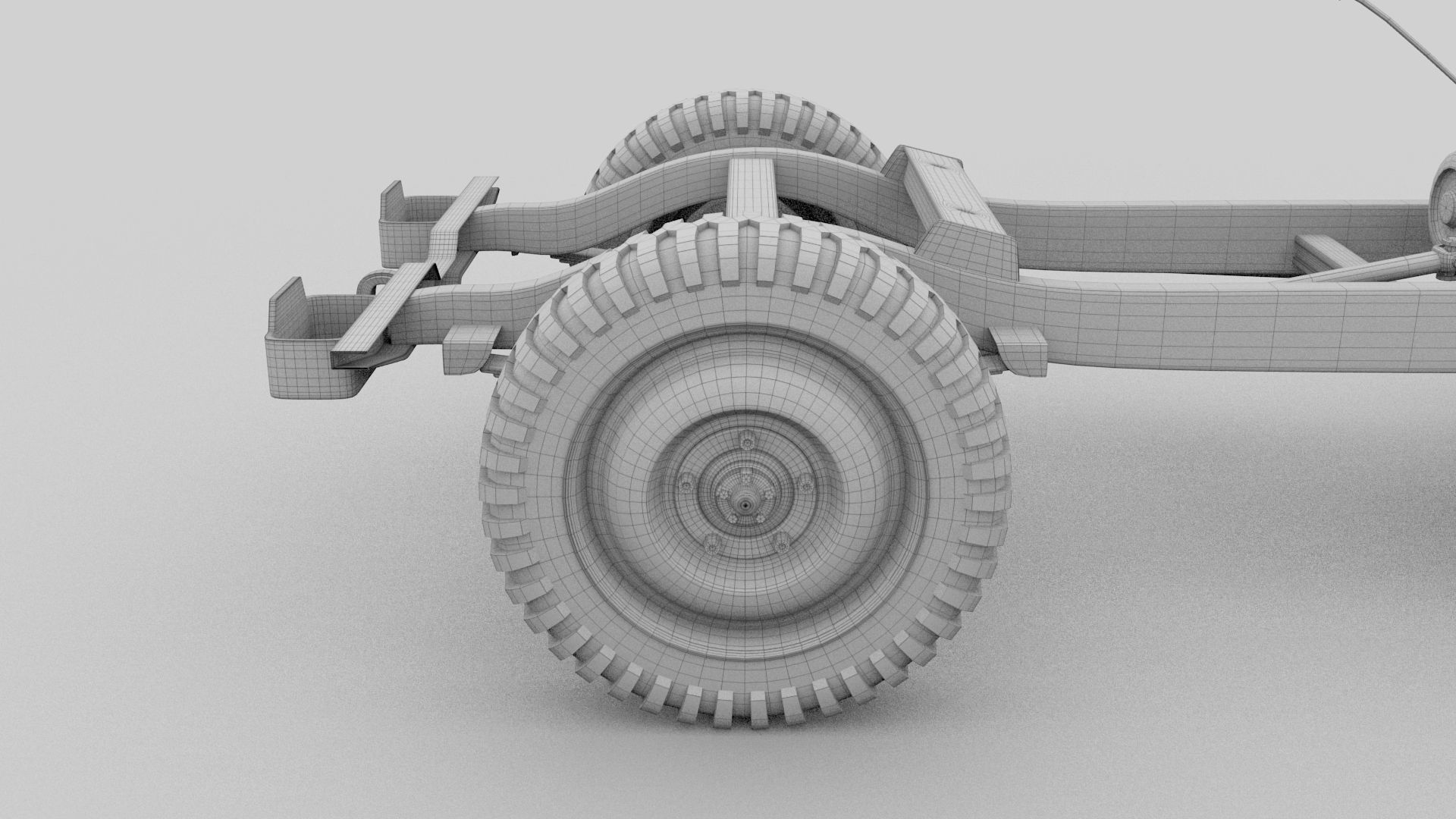 Full w chassis Jeep Willys MB Military Desert HDRI 3D model_44