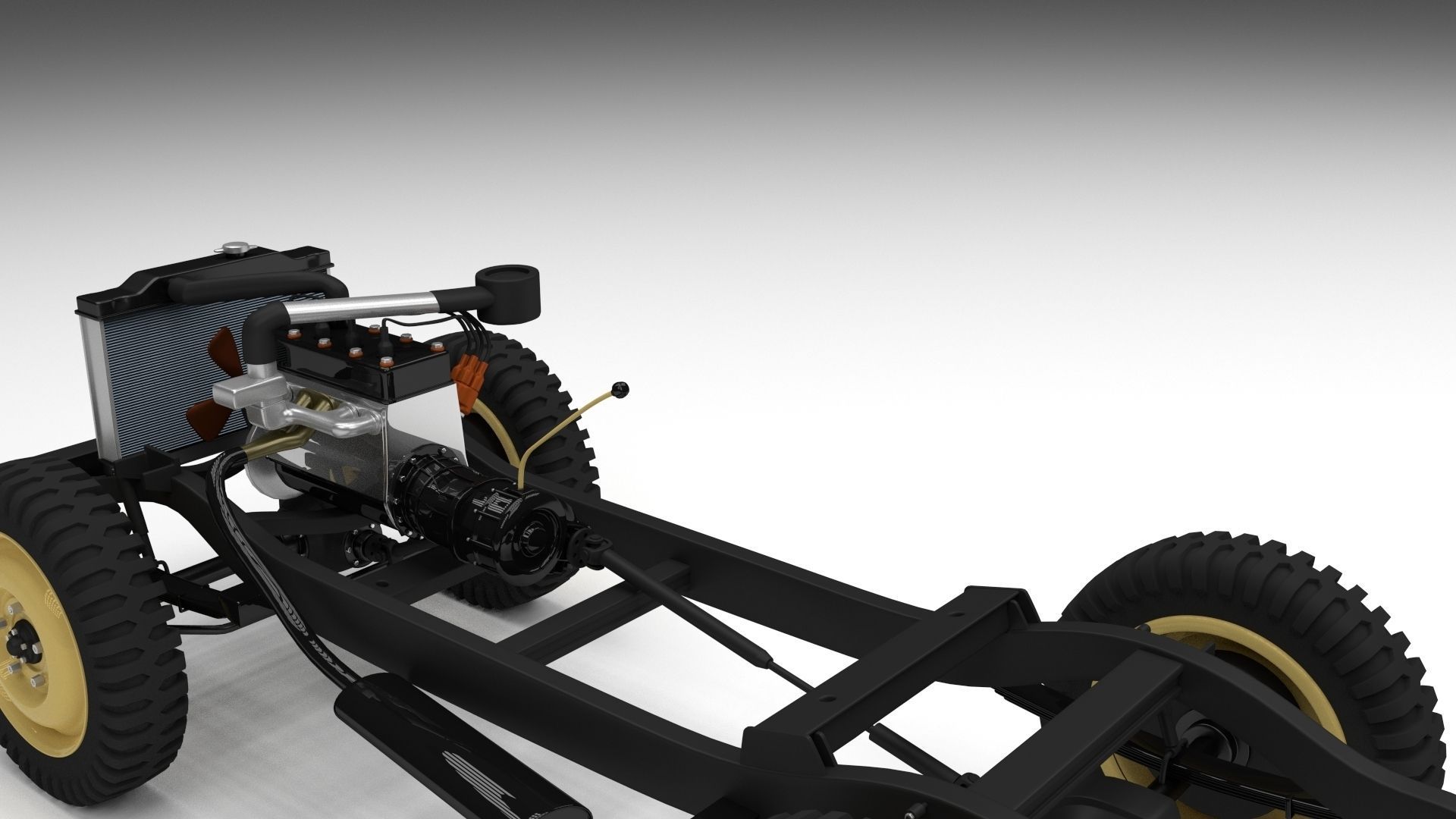 Full w chassis Jeep Willys MB Military Desert HDRI 3D model_74