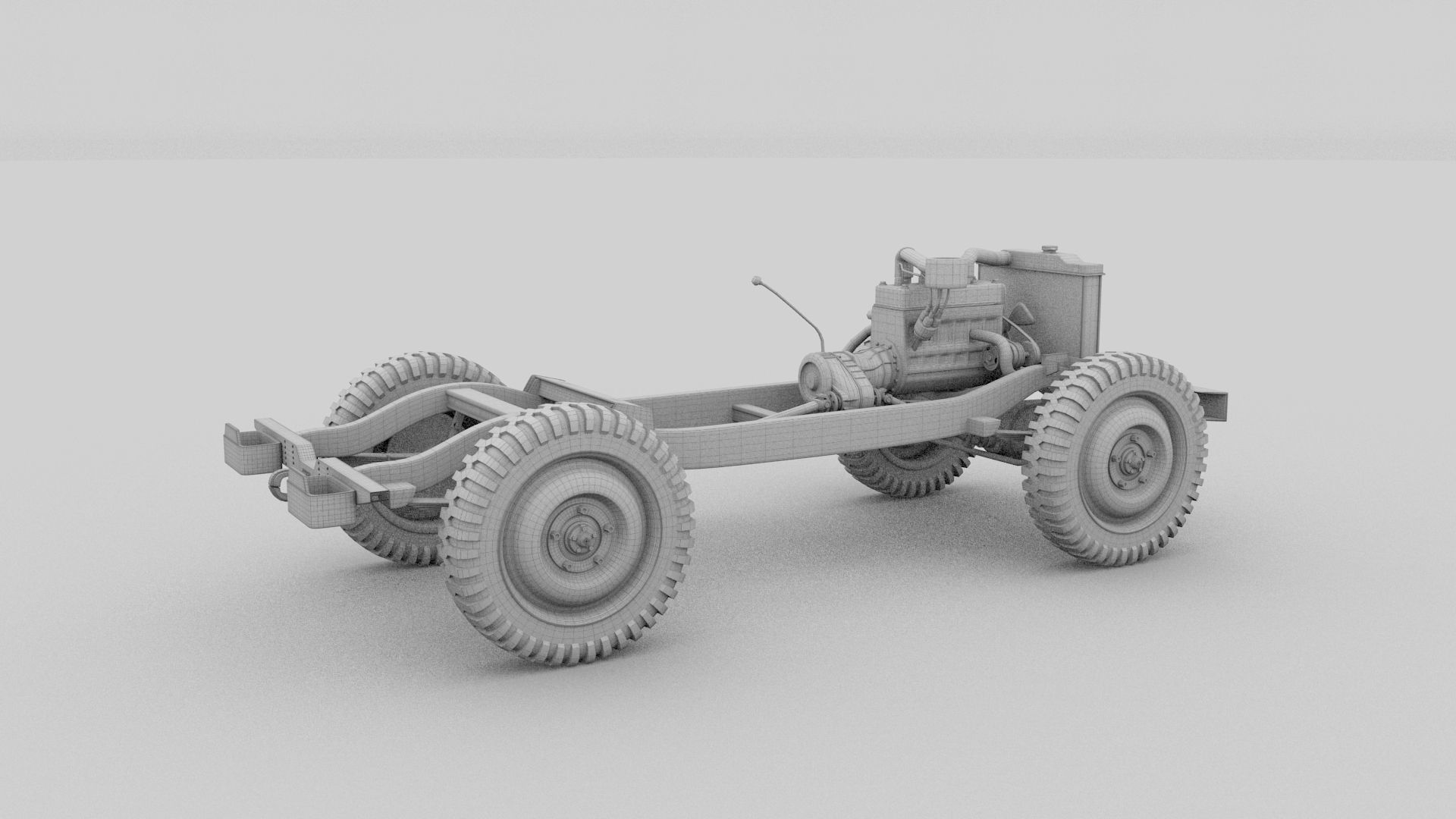 Full w chassis Jeep Willys MB Military Desert HDRI 3D model_45