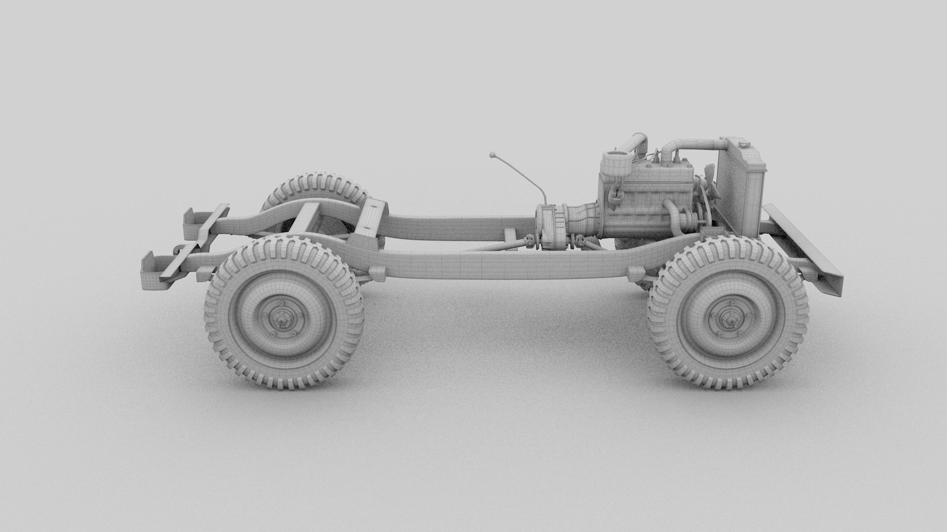 Full w chassis Jeep Willys MB Military Desert HDRI 3D model_58