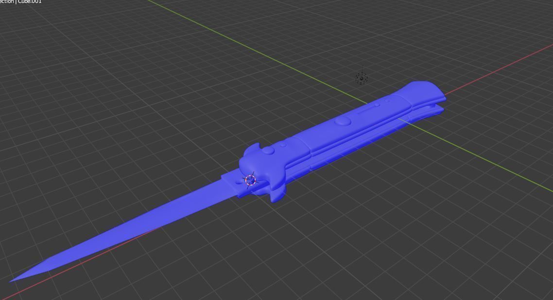 stiletto knife csgo 3D print model_8