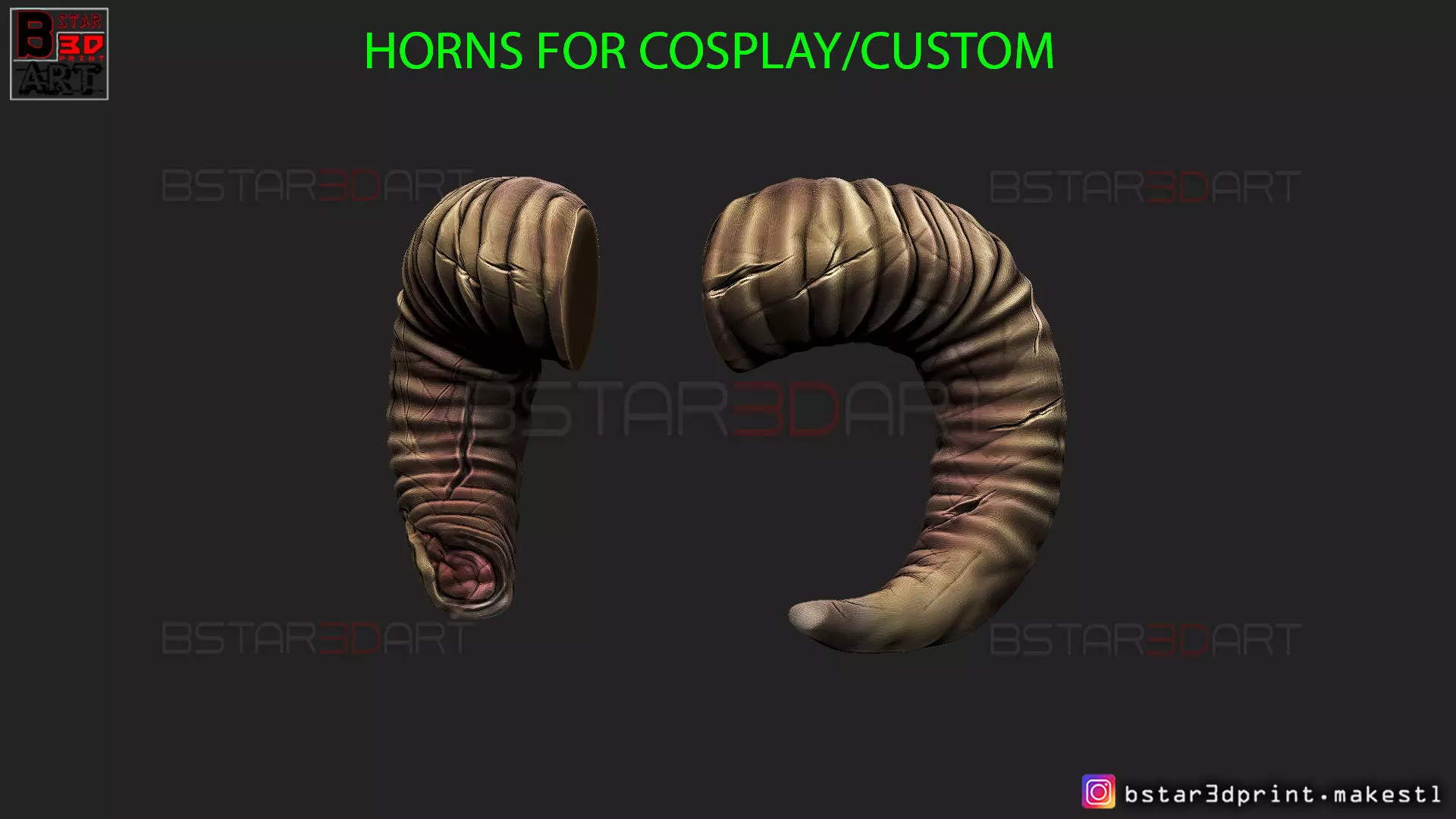 Goat Horns - Satan Horns 3D print model