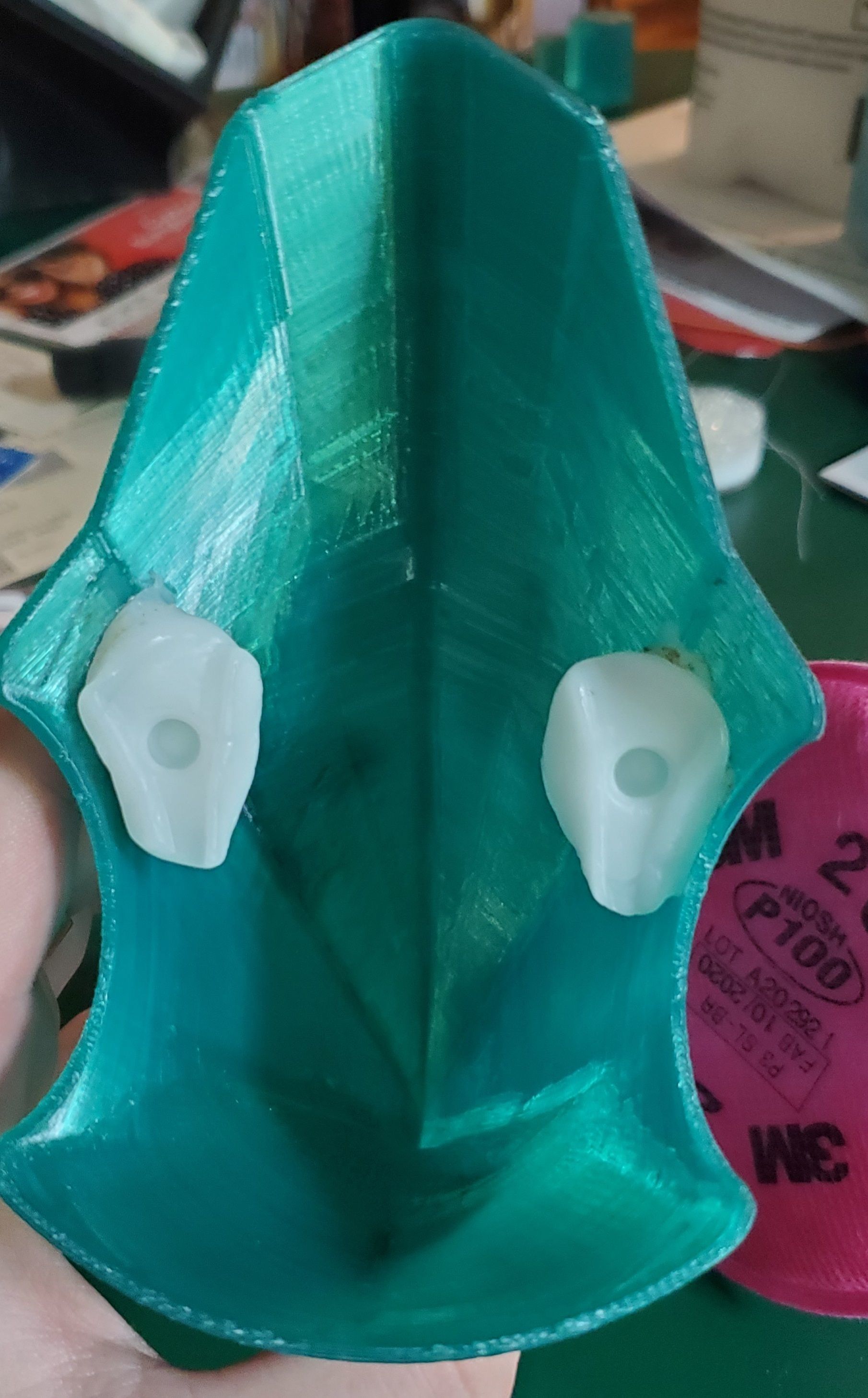 3M plague doctor mask attachment 3D print model_1