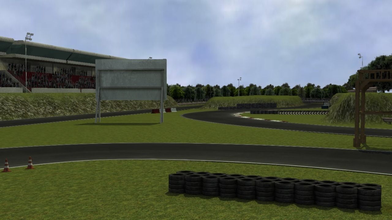 Trackwood drift race track Low-poly 3D model_2