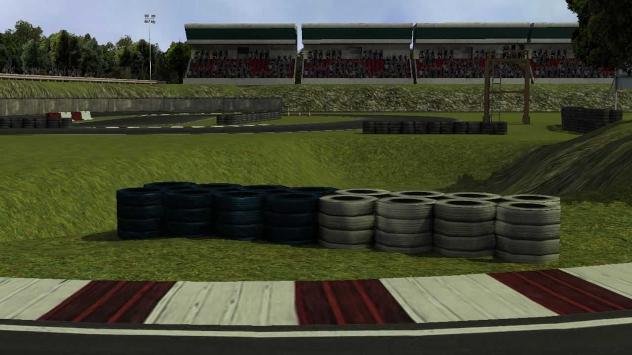 Trackwood drift race track Low-poly 3D model_4