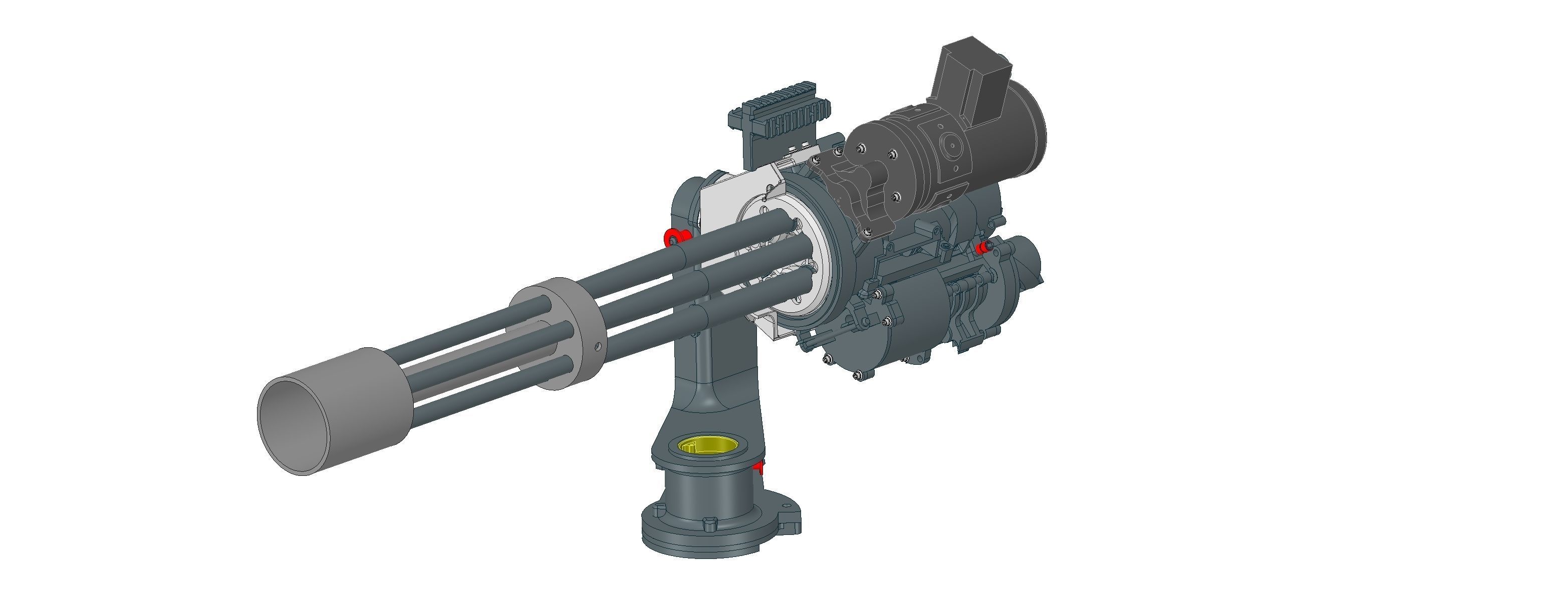 m134 minigun 3D model_2