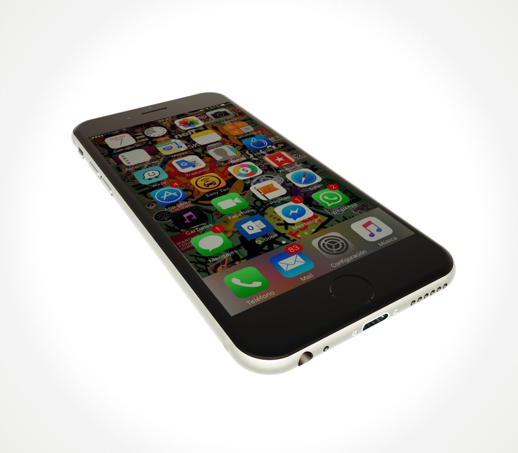 iPhone 6s - full details - original dimensions 3D model_2