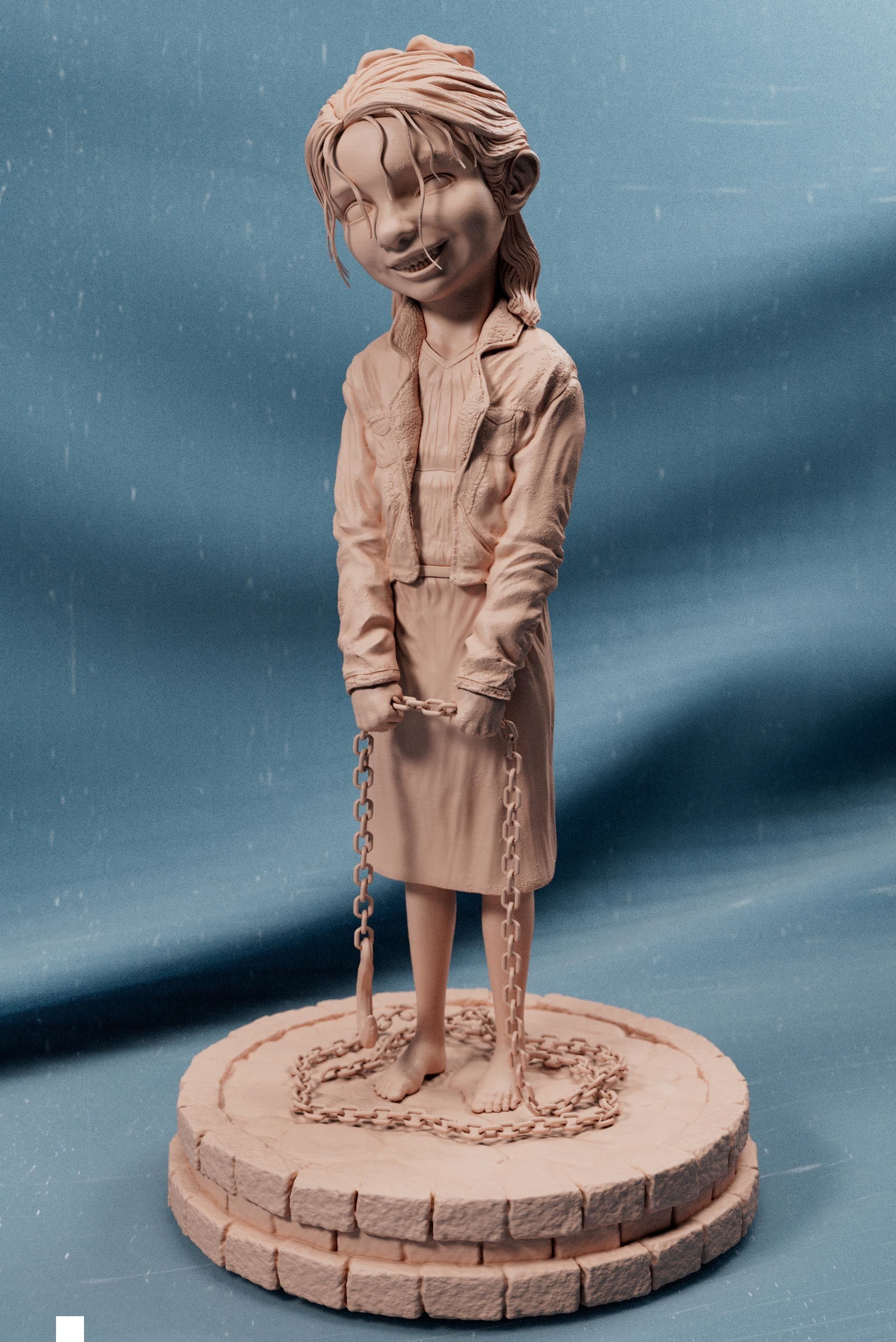 Nosferatu Girl Sculpt - 3D Print Ready 3D print model_2