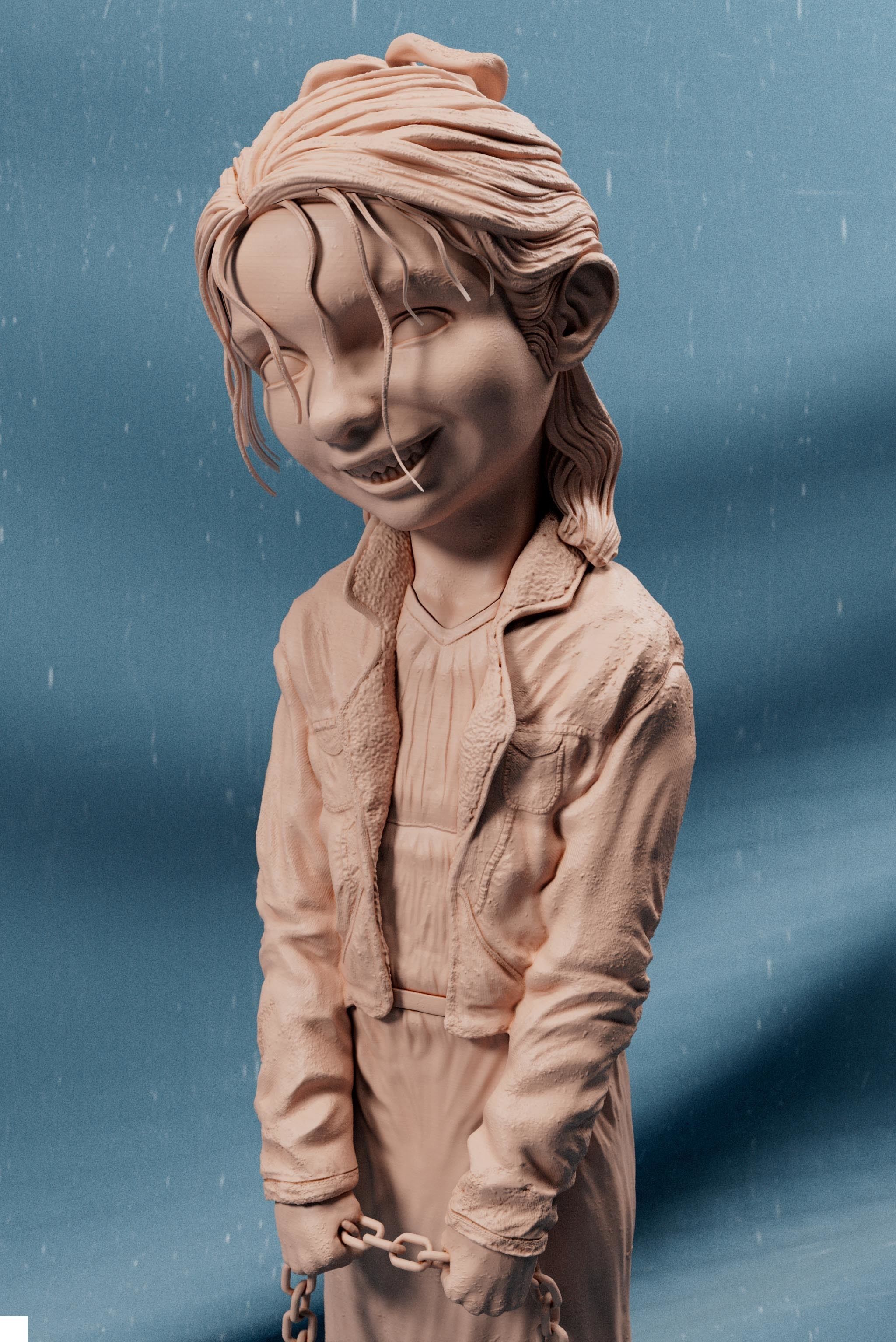 Nosferatu Girl Sculpt - 3D Print Ready 3D print model_3