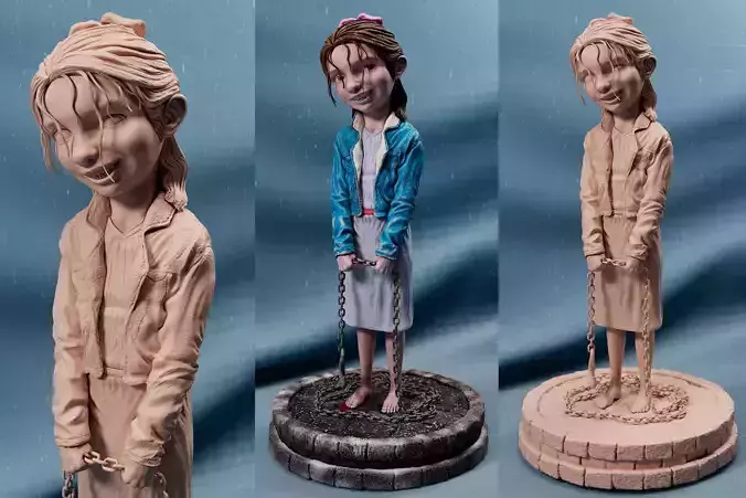 Nosferatu Girl Sculpt - 3D Print Ready