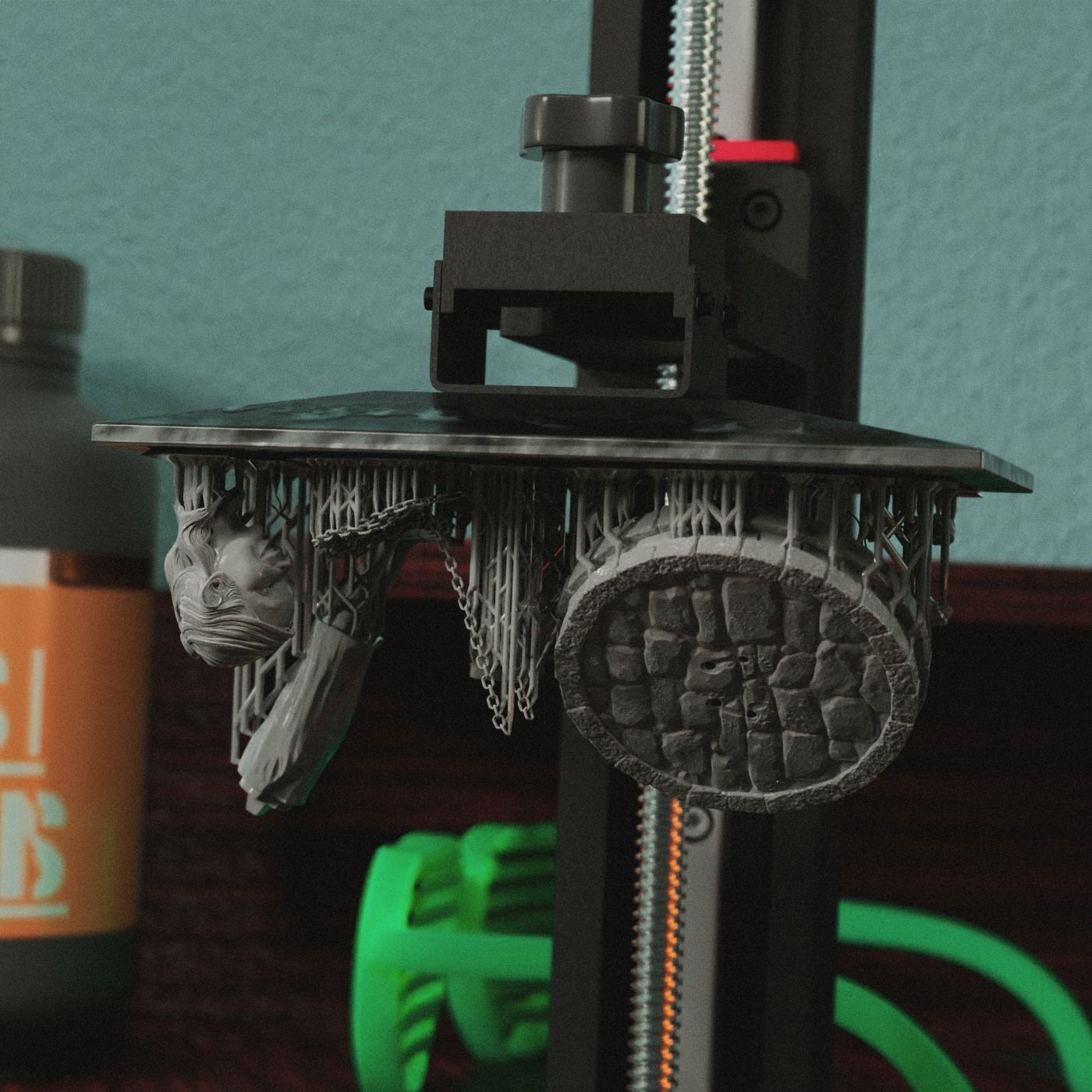 Nosferatu Girl Sculpt - 3D Print Ready 3D print model_7