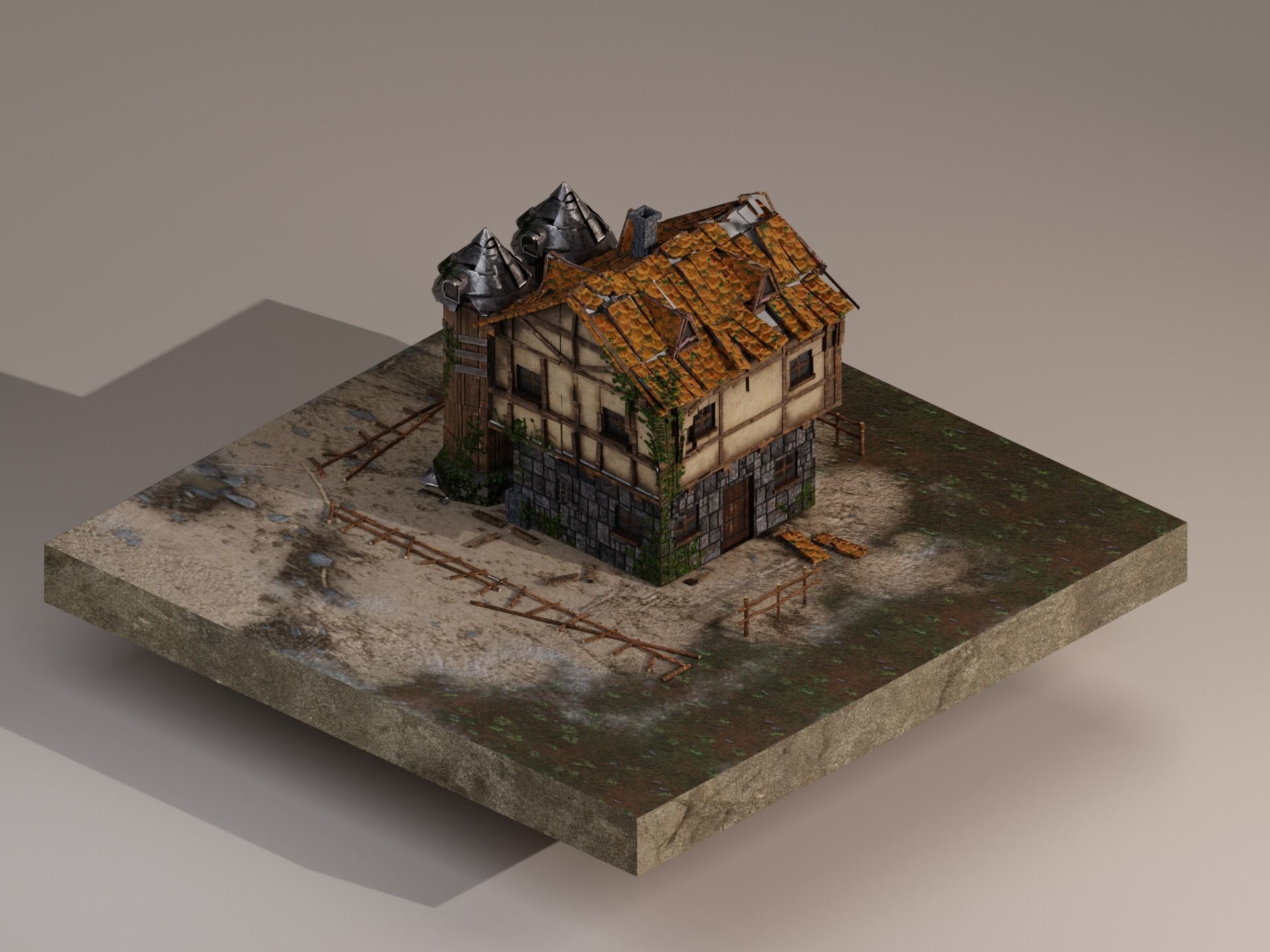  Farm House 3D model_2