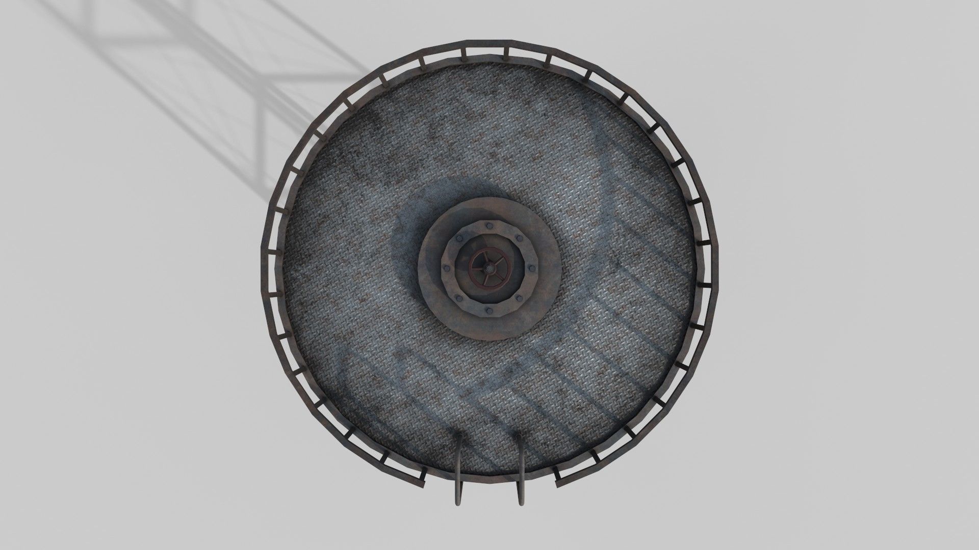 Water Tower Low-poly 3D model_11