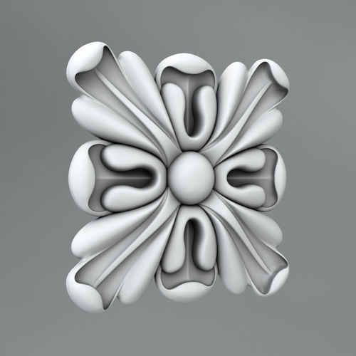 Square decoration 3D model