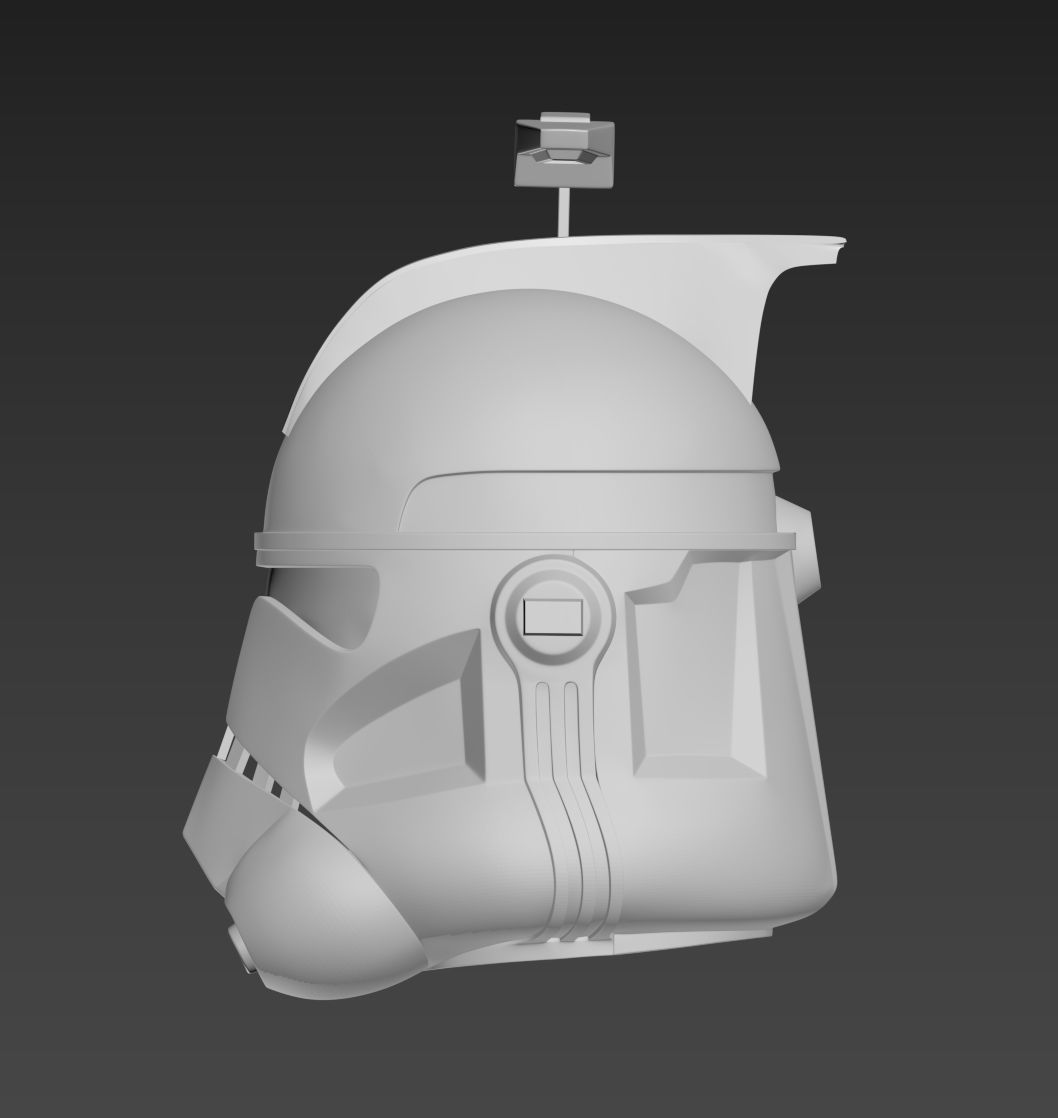 Star War ARC Clone Trooper Fives Helmet Rancor Battalion 3D print model_2