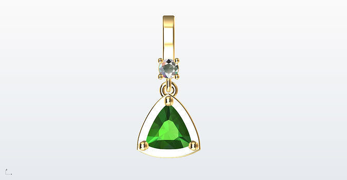 Trillion Diamond Pendant updated 3D print model