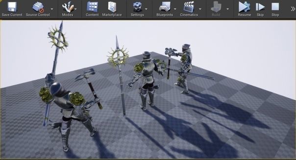 Holy knight Low-poly 3D model_17
