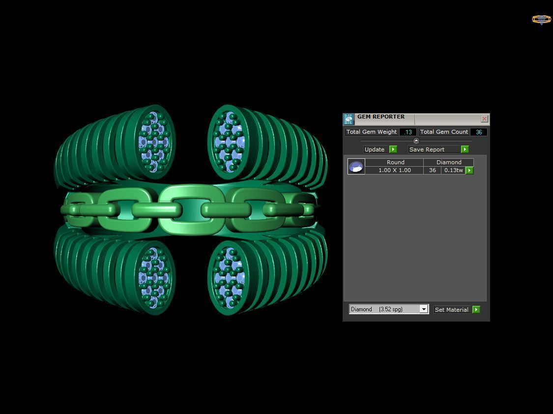 Zebra ring 3D print model_15