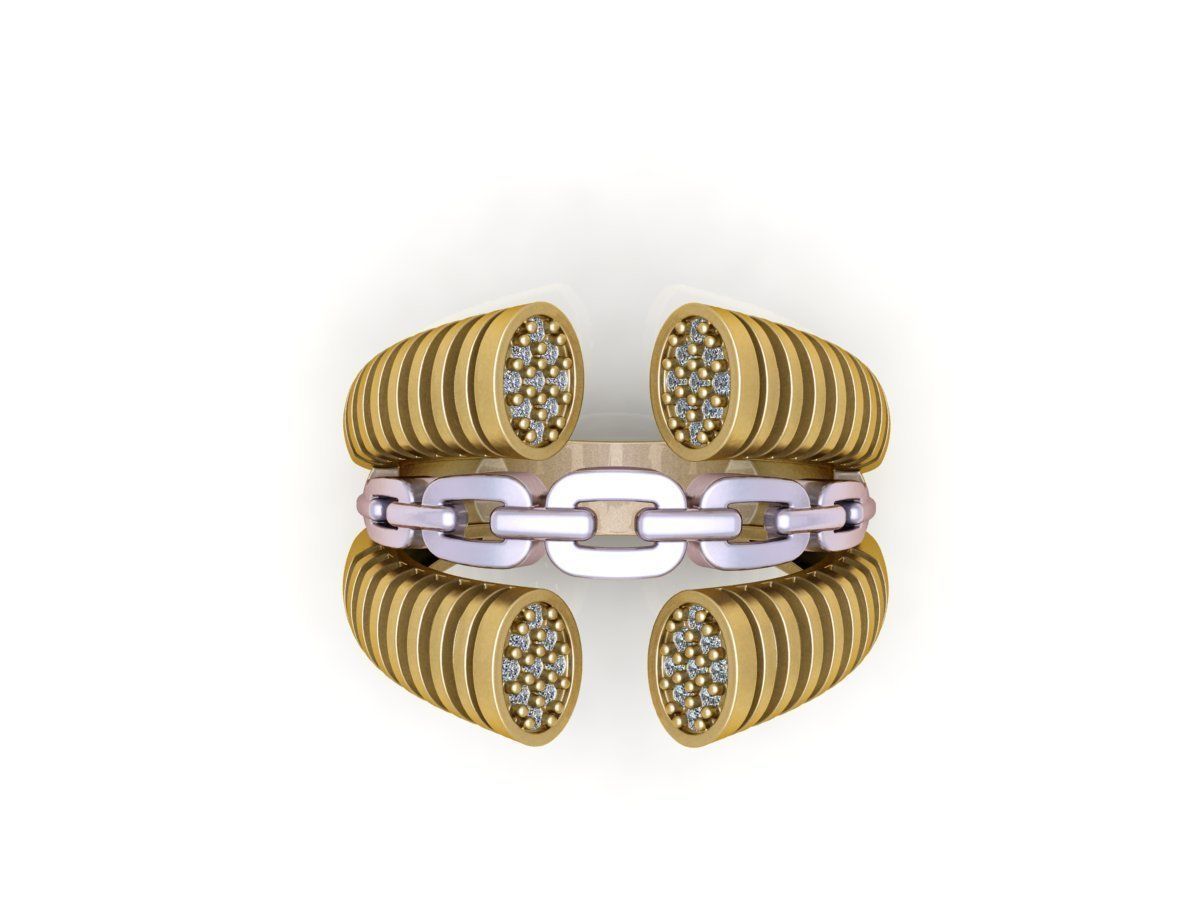 Zebra ring 3D print model_3