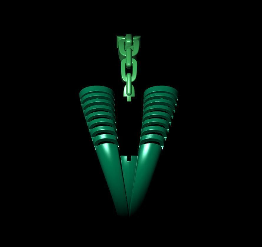 Zebra ring 3D print model_7