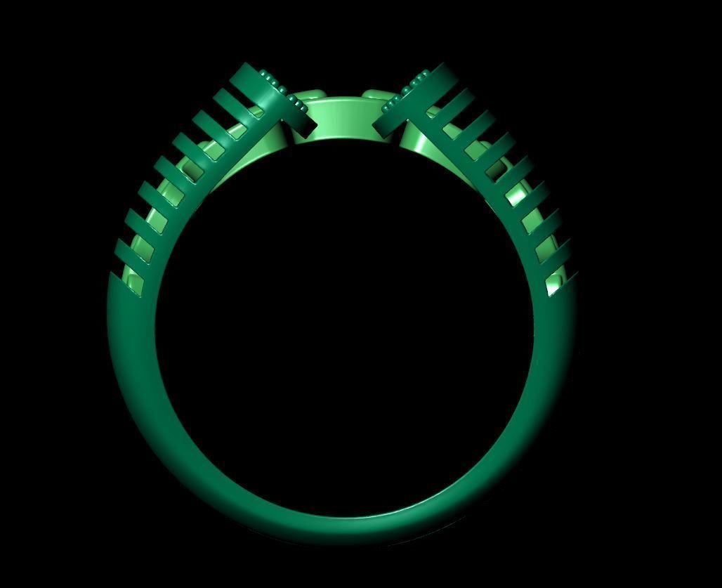 Zebra ring 3D print model_8