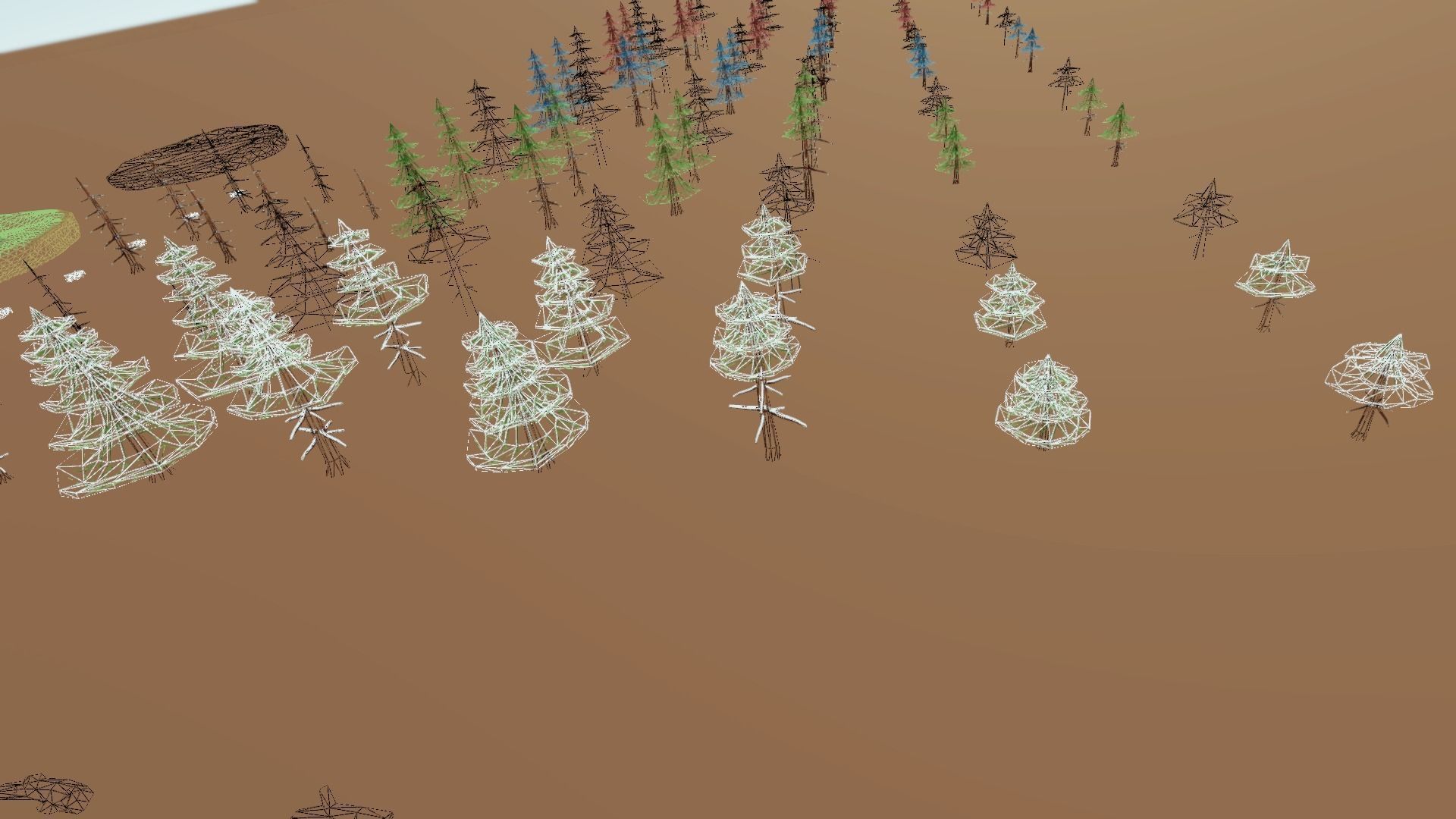 Stylized Season Conifer Package Low-poly 3D model_31