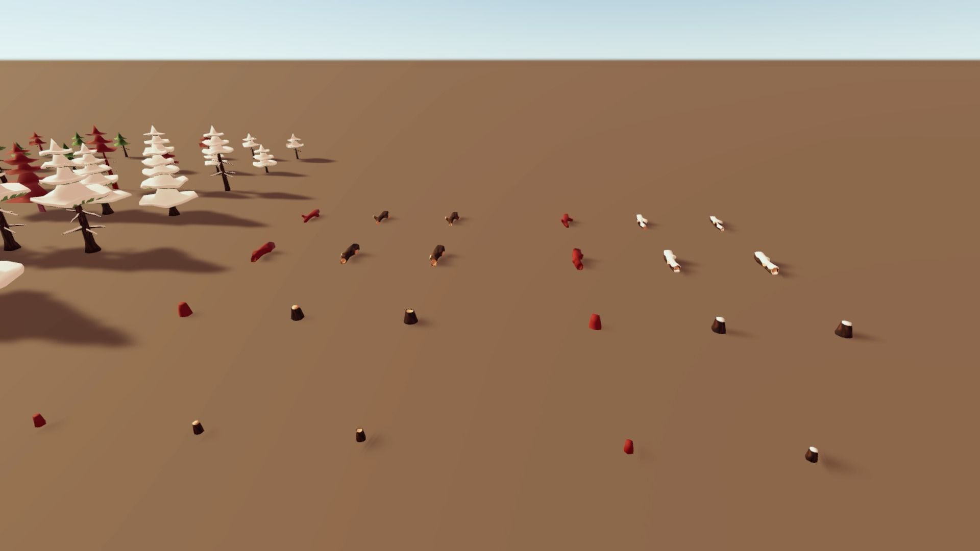 Stylized Season Conifer Package Low-poly 3D model_20