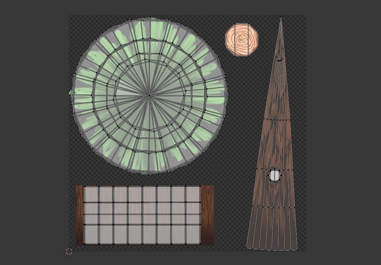 Stylized Season Conifer Package Low-poly 3D model_33