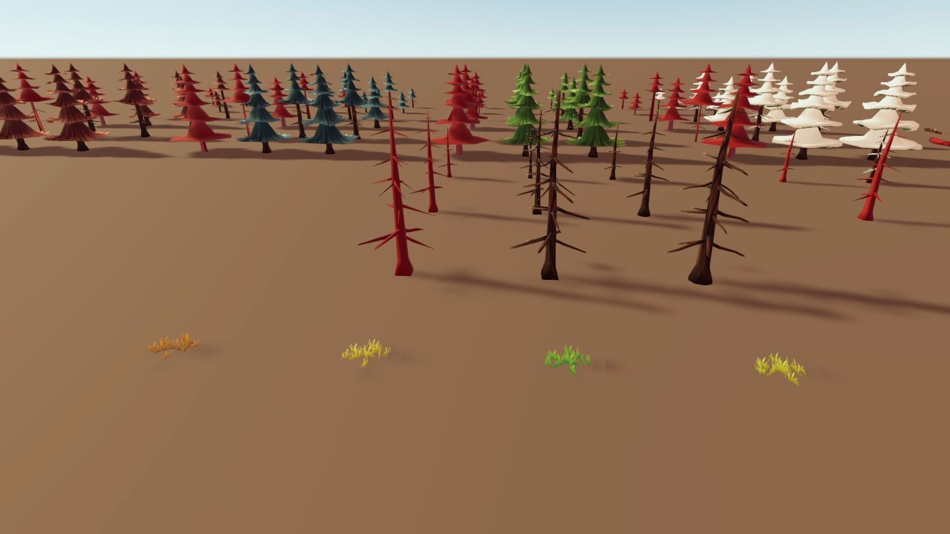 Stylized Season Conifer Package Low-poly 3D model_17