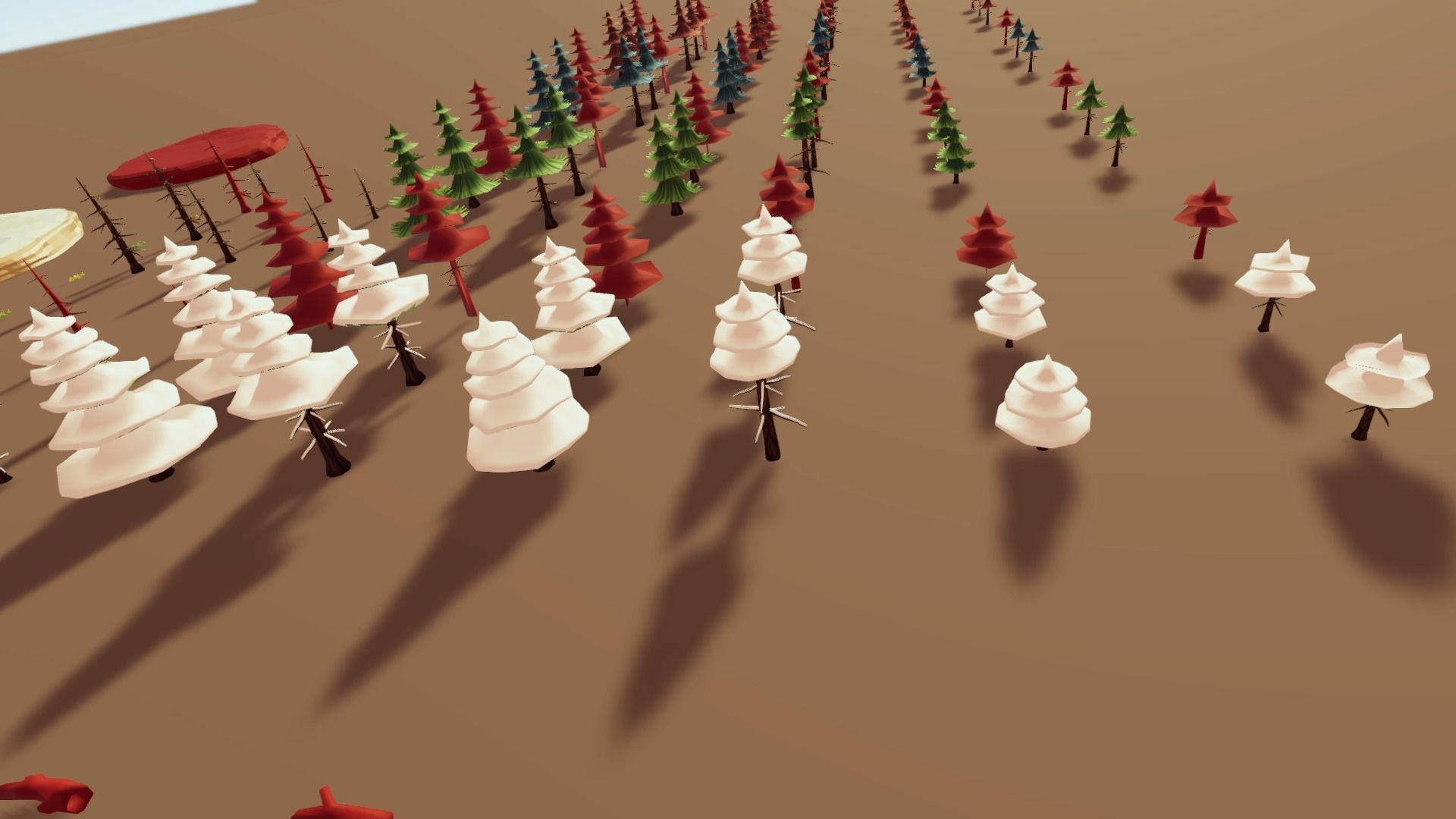 Stylized Season Conifer Package Low-poly 3D model_22