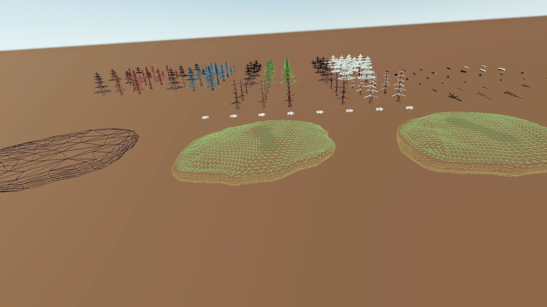 Stylized Season Conifer Package Low-poly 3D model_25