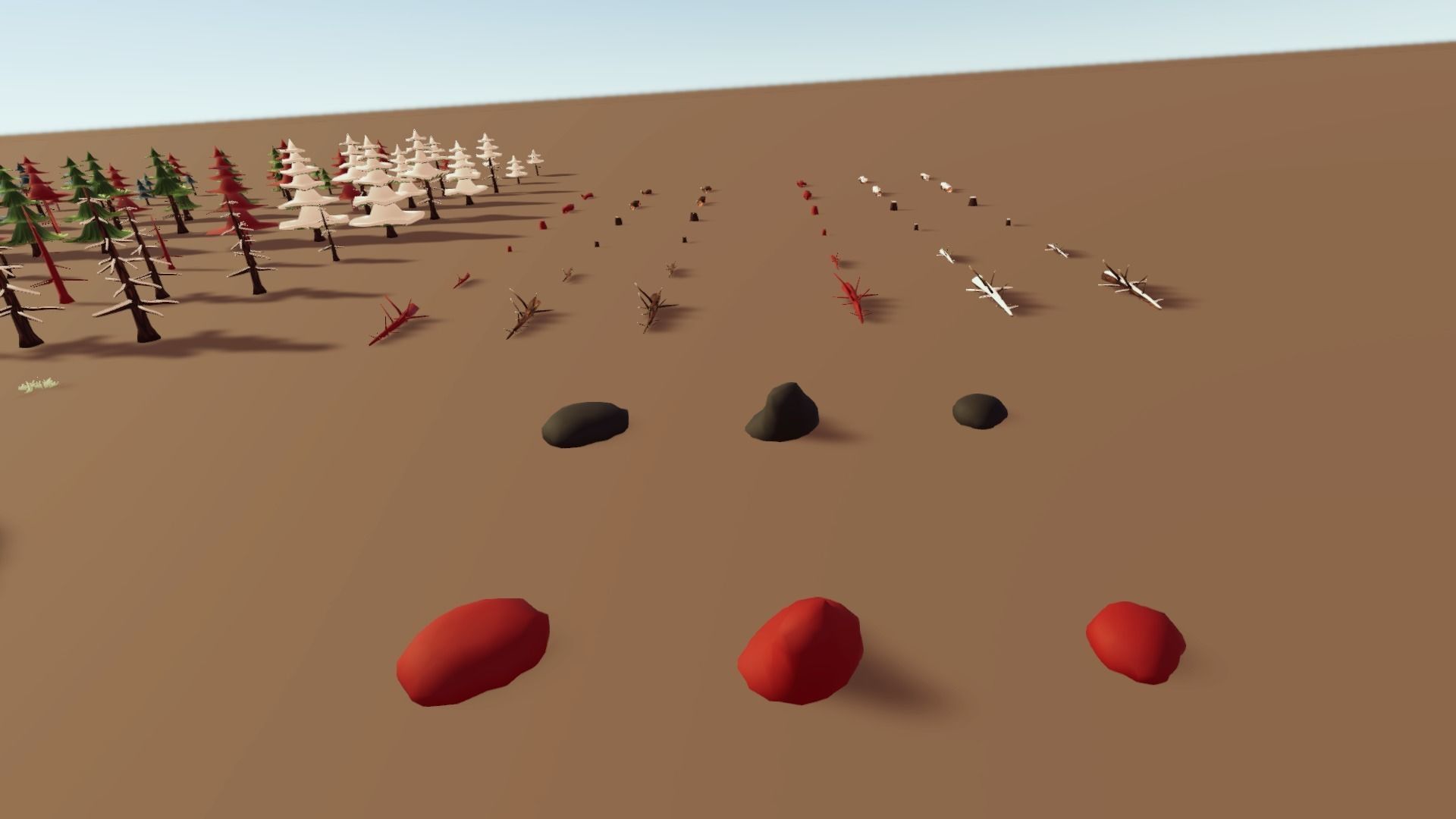 Stylized Season Conifer Package Low-poly 3D model_16