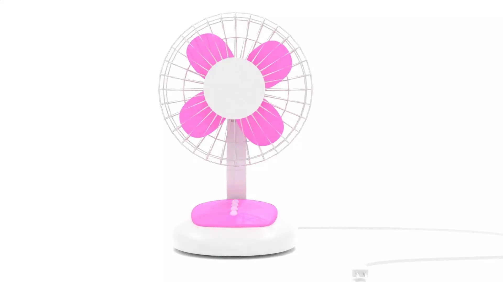 Desk Fan 3D model_0