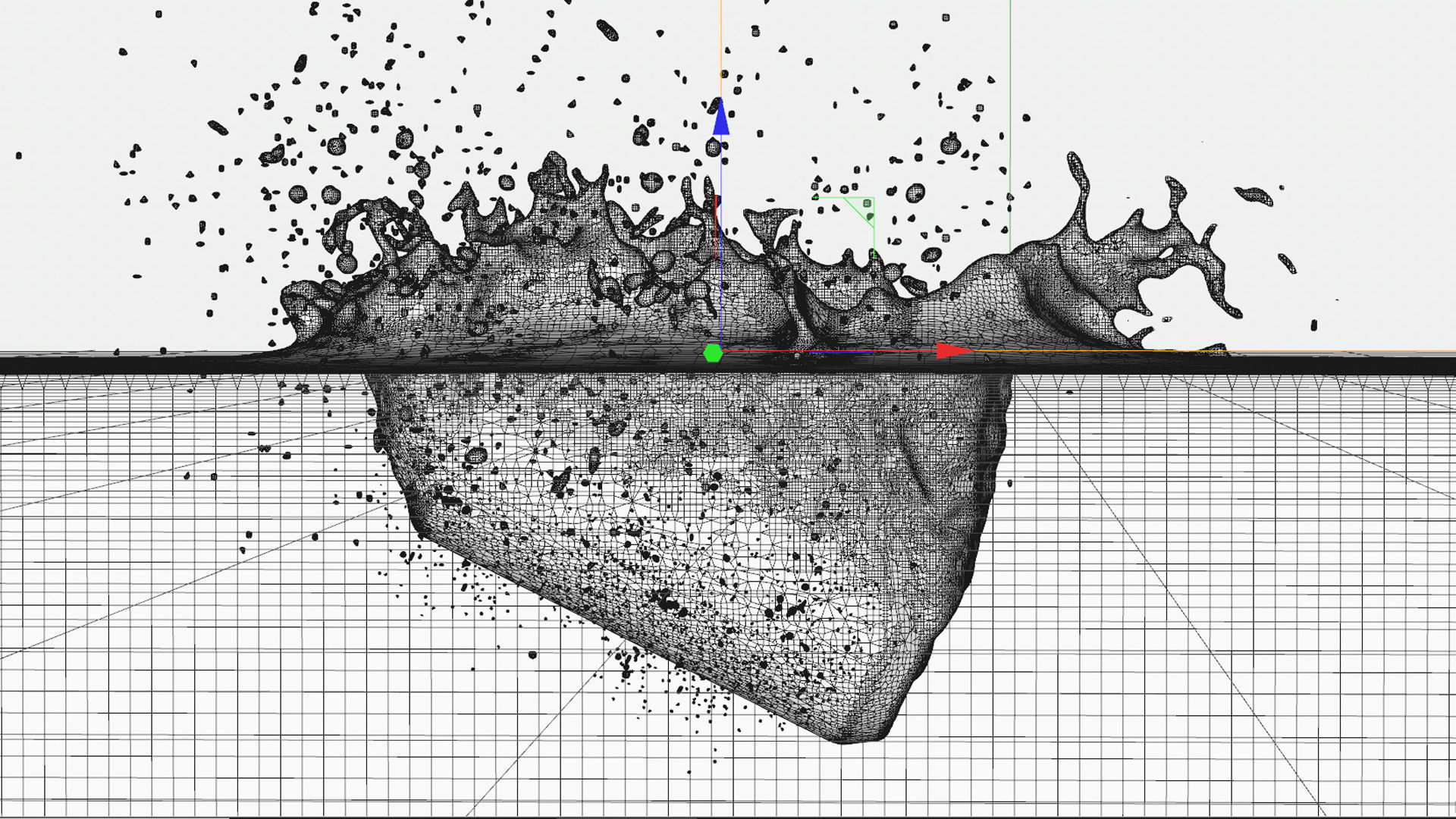 Tank Splash Animated 3D model_7