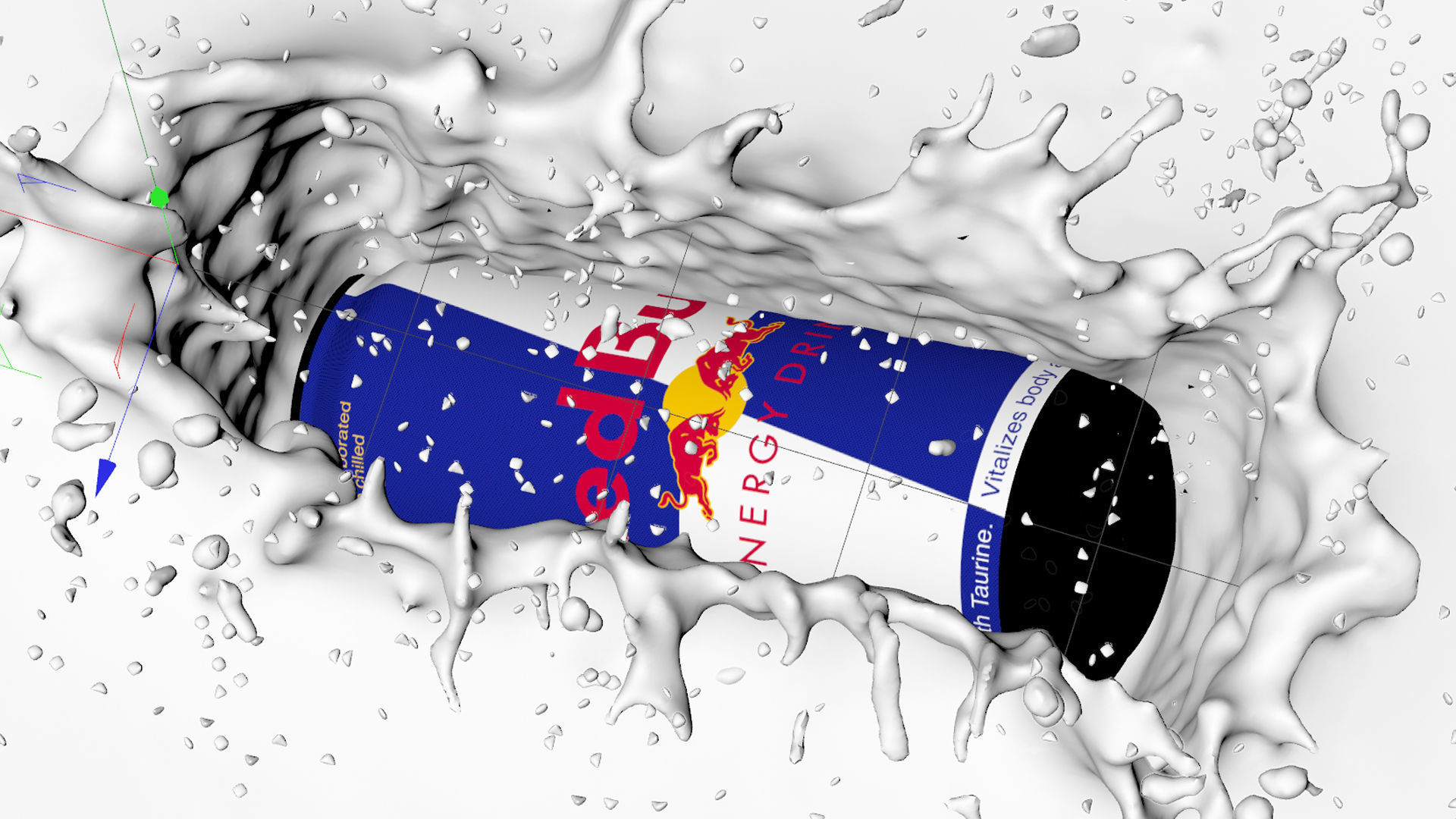 Tank Splash Animated 3D model_4