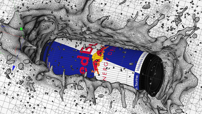 Tank Splash Animated 3D model 5
